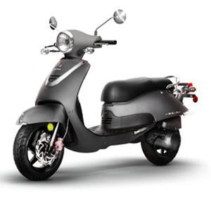 Gray Scooter.